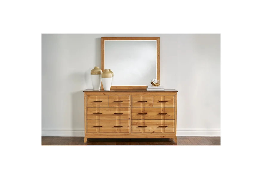 Modway 8-Drawer Dresser and Mirror Set by AAmerica at Esprit Decor Home Furnishings